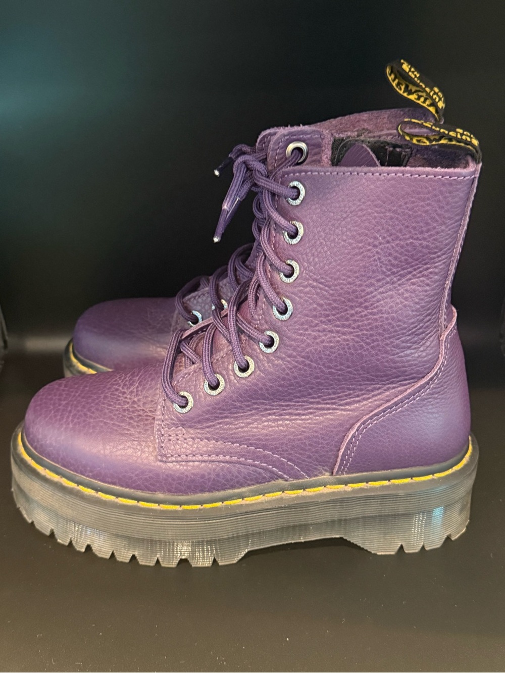 Doc Martens JADON III Pisa Leather Platform Boots - Picture 4 of 10